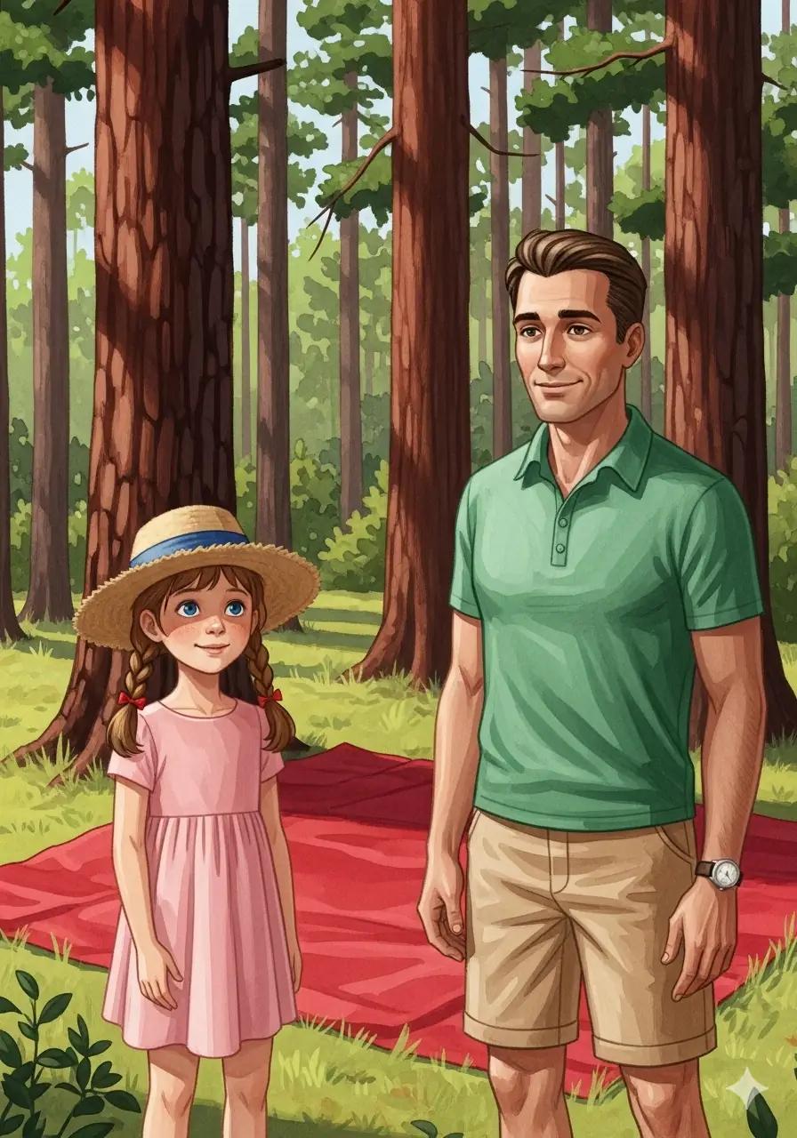 Cover illustration for the personalized storybook The Picnic Dragon