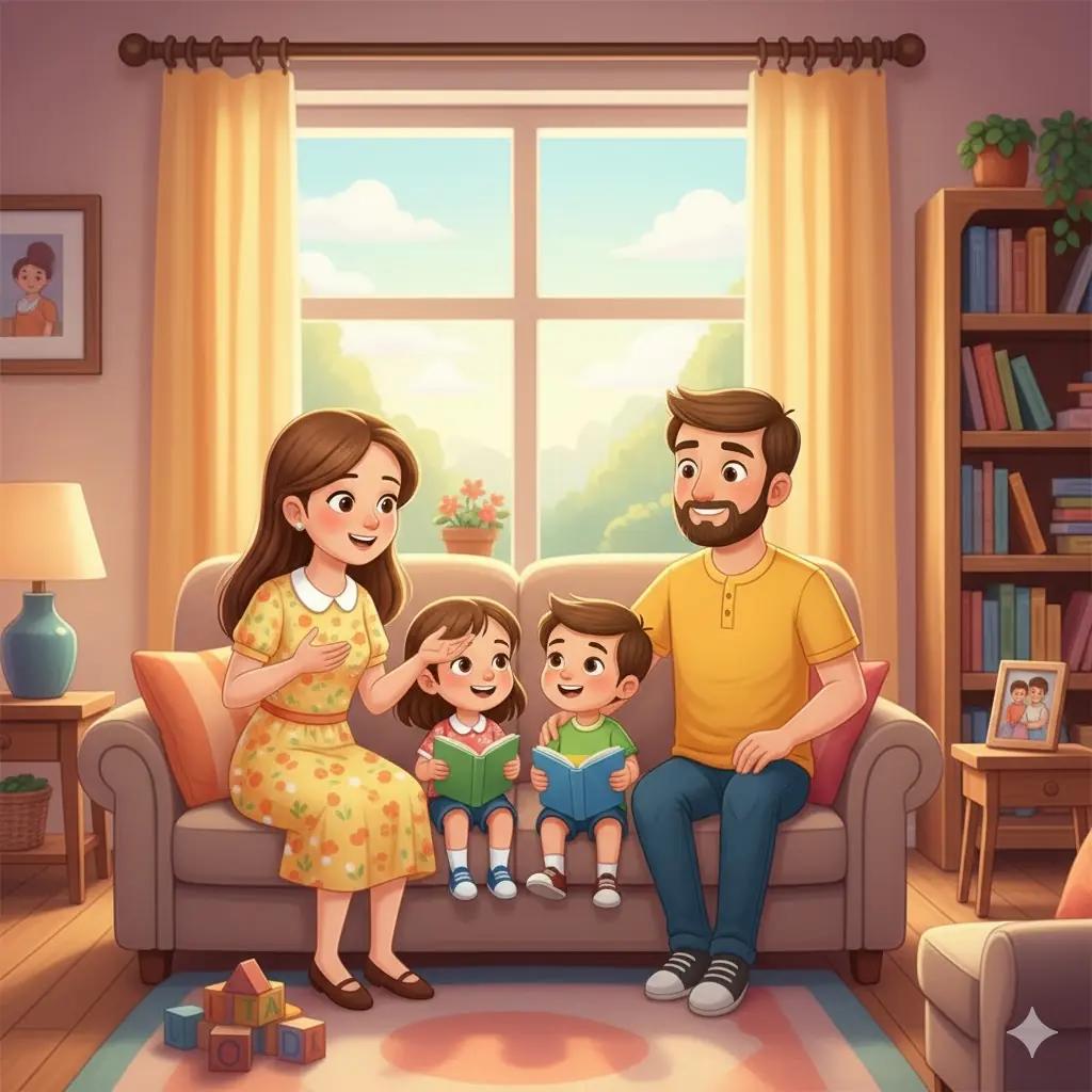 Cover illustration for the personalized storybook The Lesson of Kindness