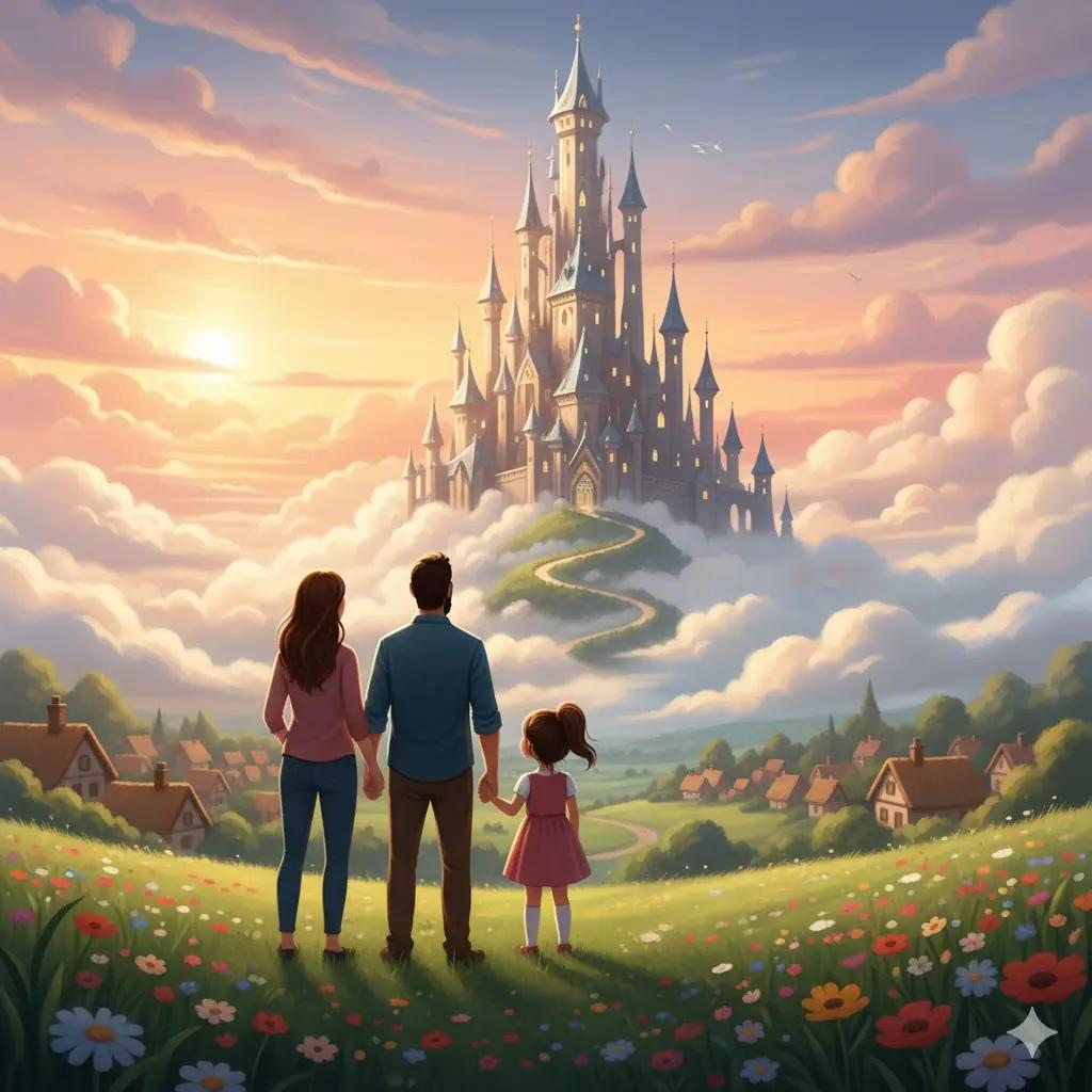 Cover illustration for the personalized storybook The Crystal Bird’s Secret