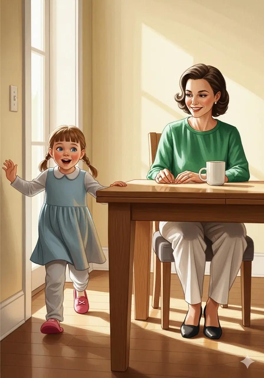 Cover illustration for the personalized storybook Learns Good Manners
