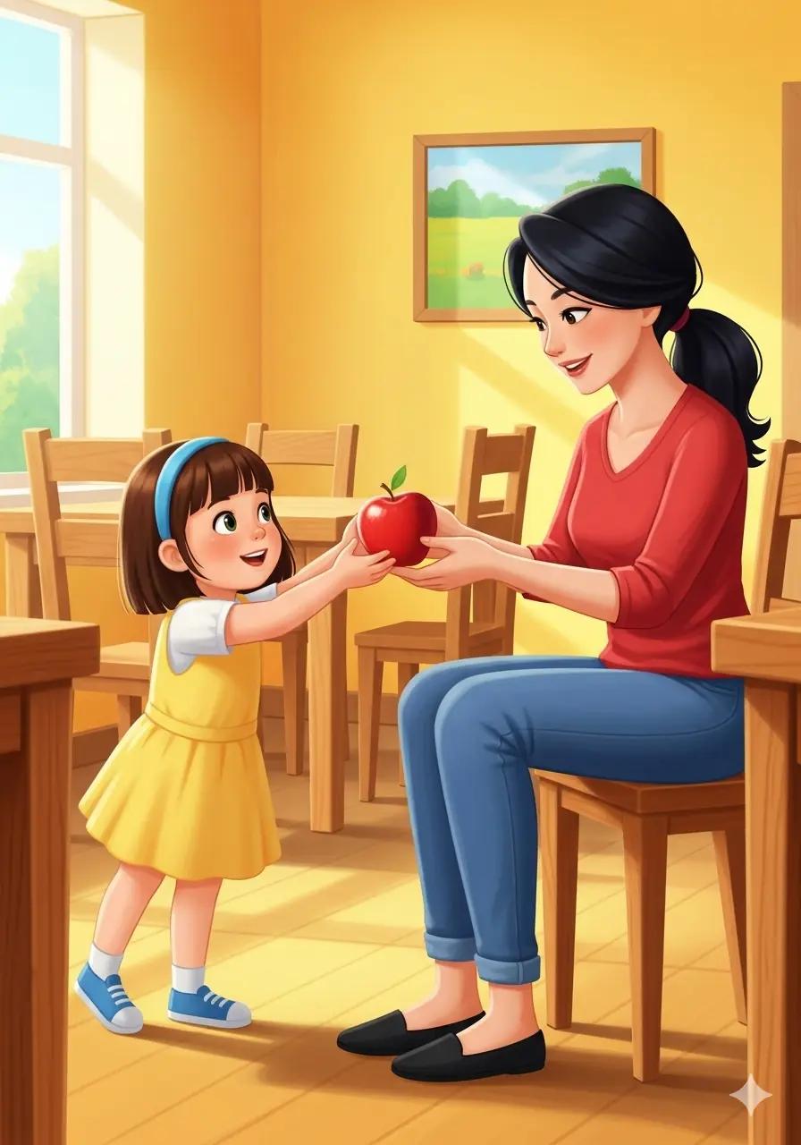 Cover illustration for the personalized storybook The Sunny Words