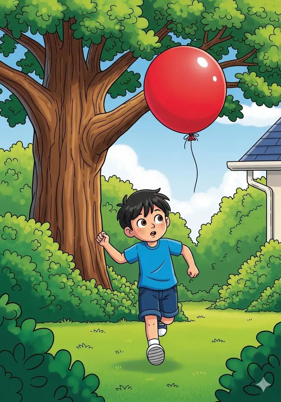 Cover illustration for the personalized storybook The Big, Bright Balloon Lesson