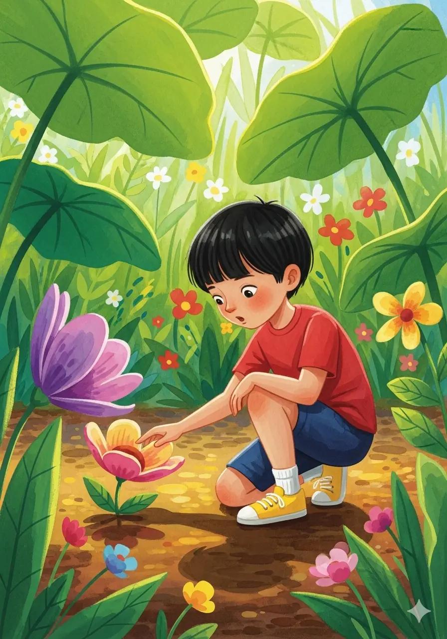 Cover illustration for the personalized storybook The Beetle's Soft Bed