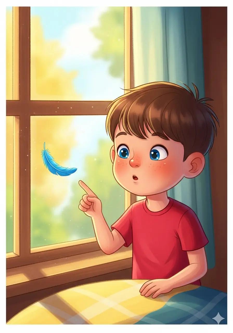 Cover illustration for the personalized storybook Found the Bluebird