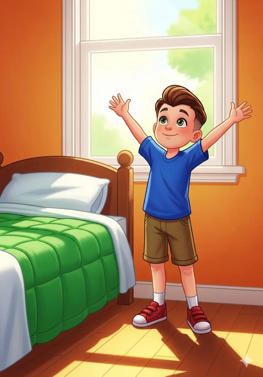 Cover illustration for the personalized storybook The Blue Kite's Secret