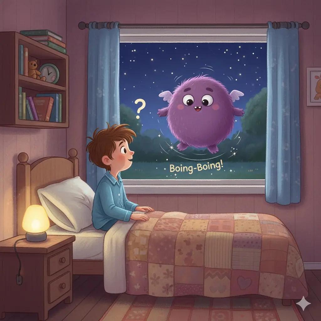 Cover illustration for the personalized storybook The Friendly Monster of Moon Forest