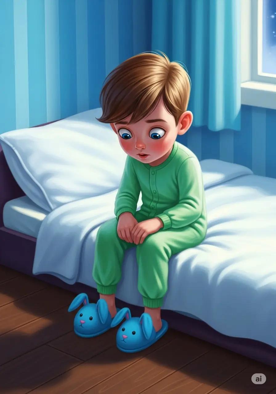 Cover illustration for the personalized storybook The Night Sounds