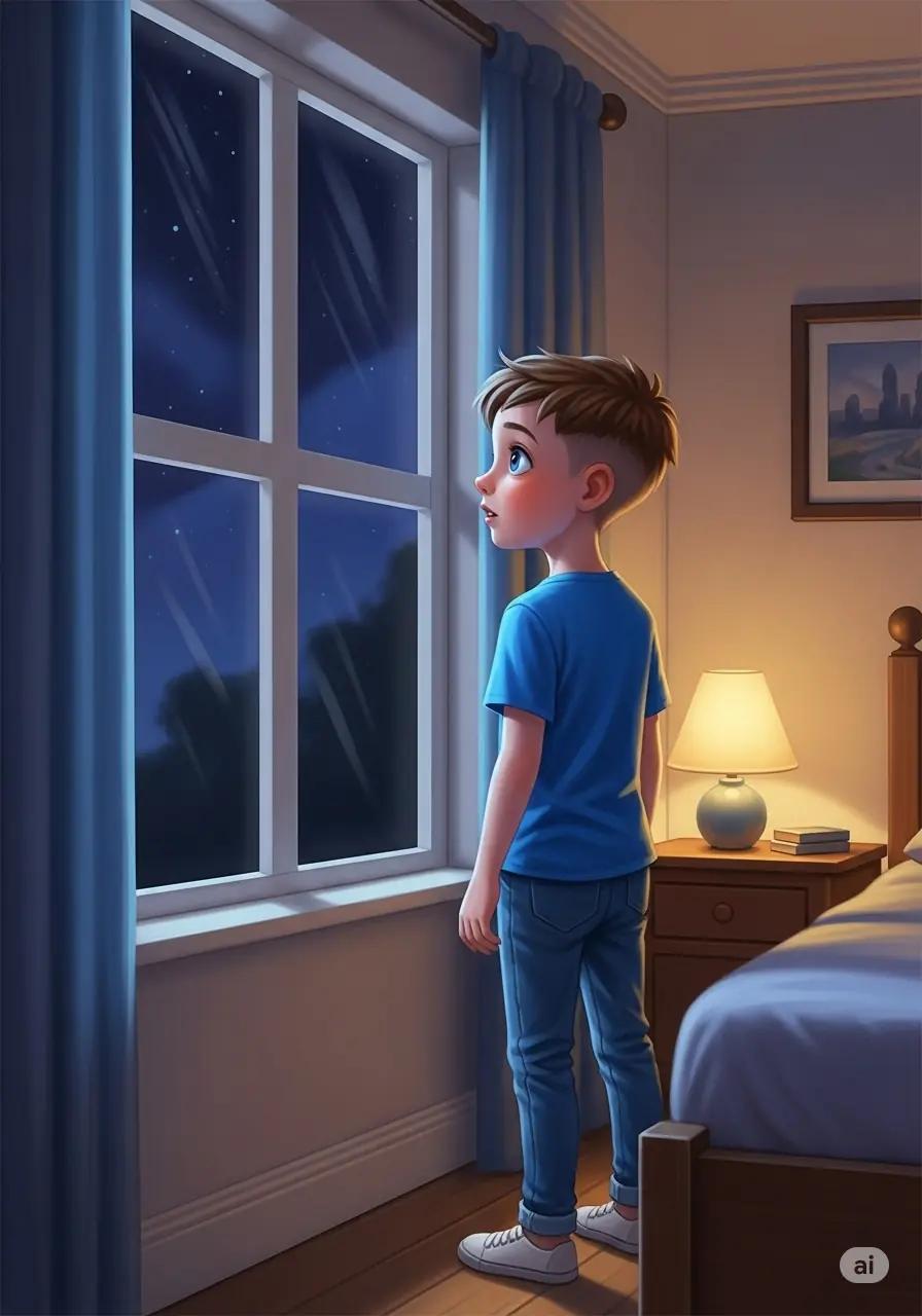 Cover illustration for the personalized storybook The Boy and the Gentle Sky Dragon