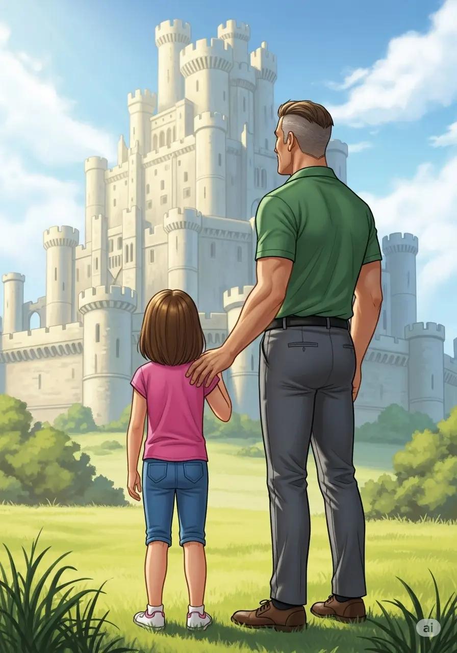 Cover illustration for the personalized storybook The Happy Castle