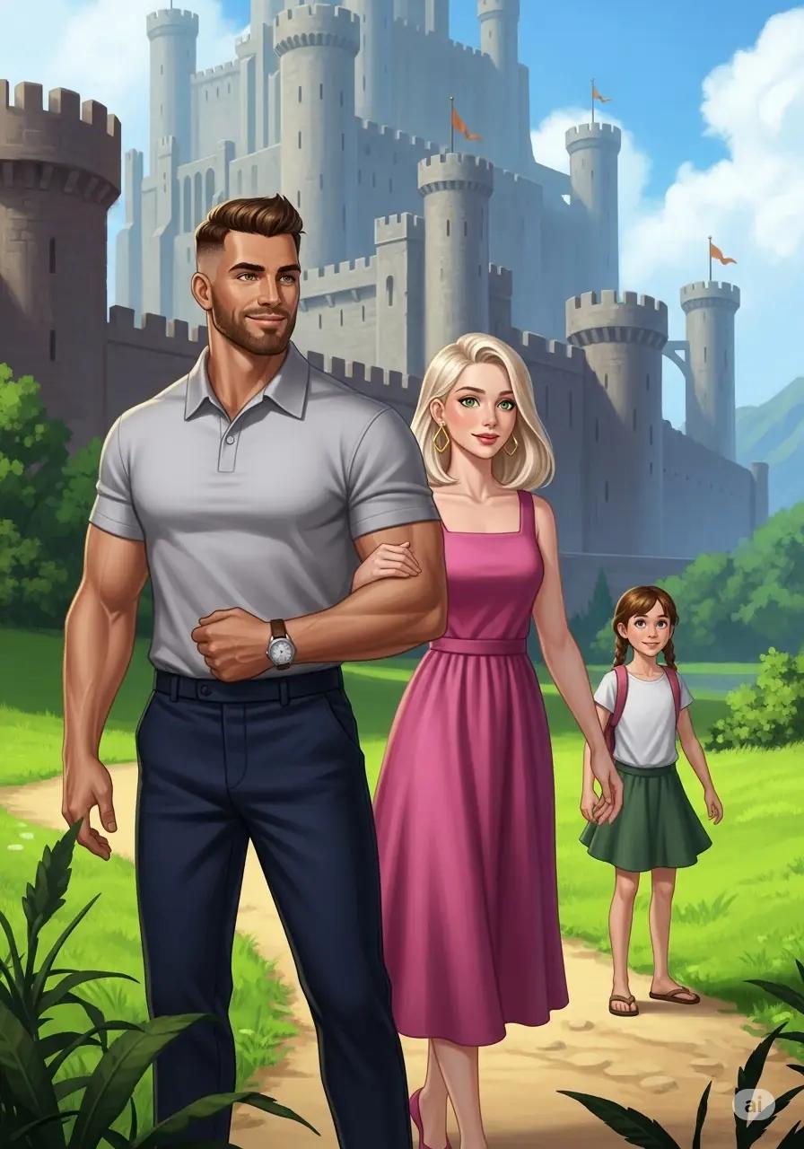 Cover illustration for the personalized storybook Castle of Secrets
