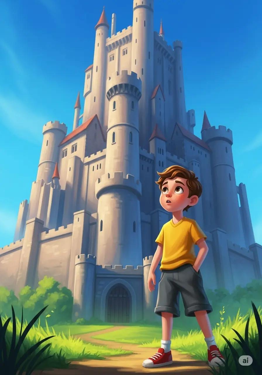 Cover illustration for the personalized storybook Big Castle Day
