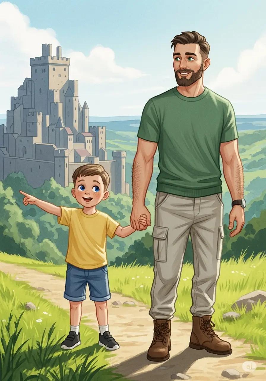 Cover illustration for the personalized storybook Tiny Treasure