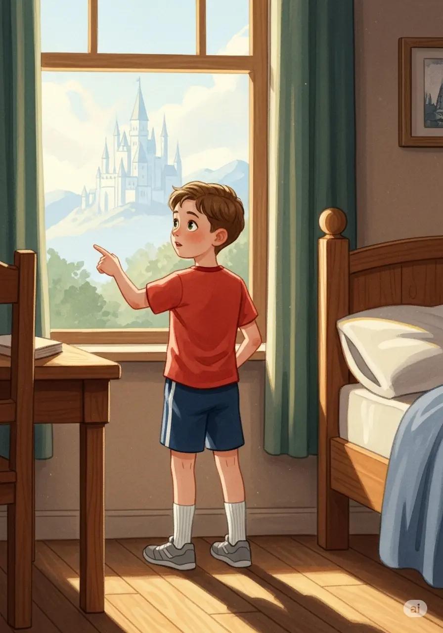 Cover illustration for the personalized storybook The Castle of Secrets