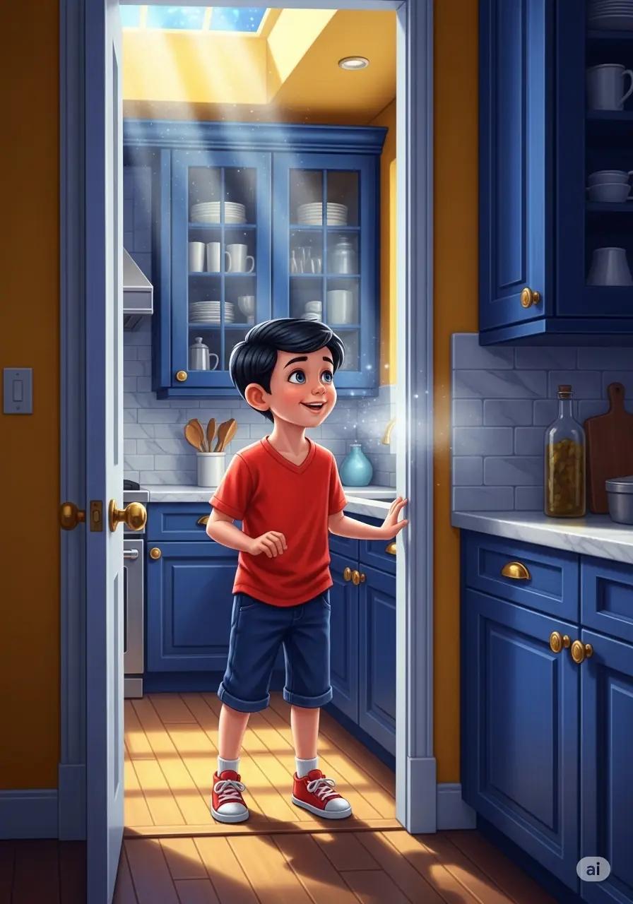 Cover illustration for the personalized storybook The Three Golden Words