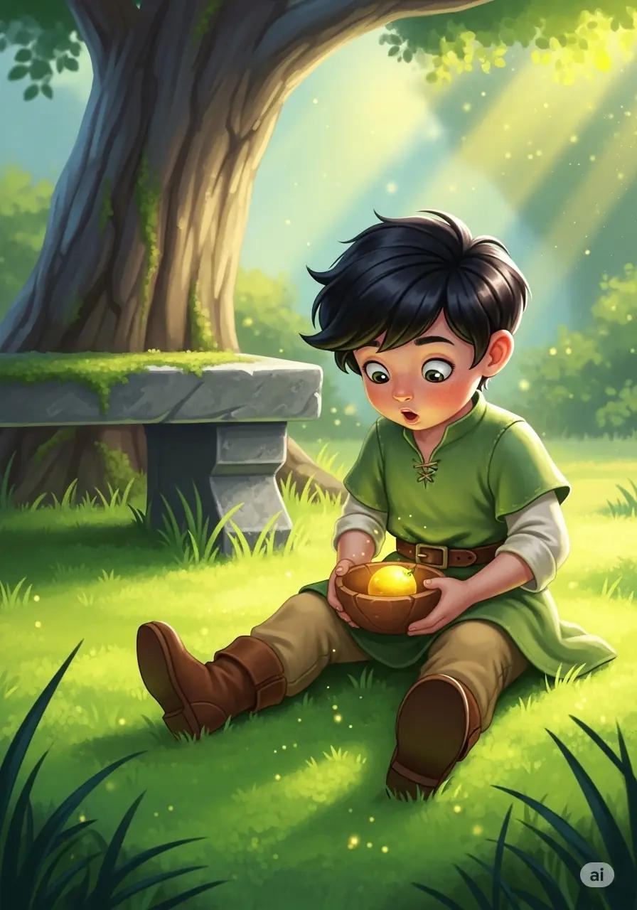 Cover illustration for the personalized storybook The Glowing Berries