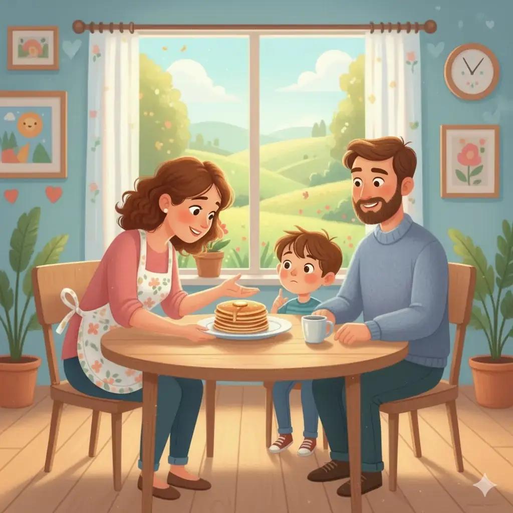 Cover illustration for the personalized storybook A Happy Gratitude Morning