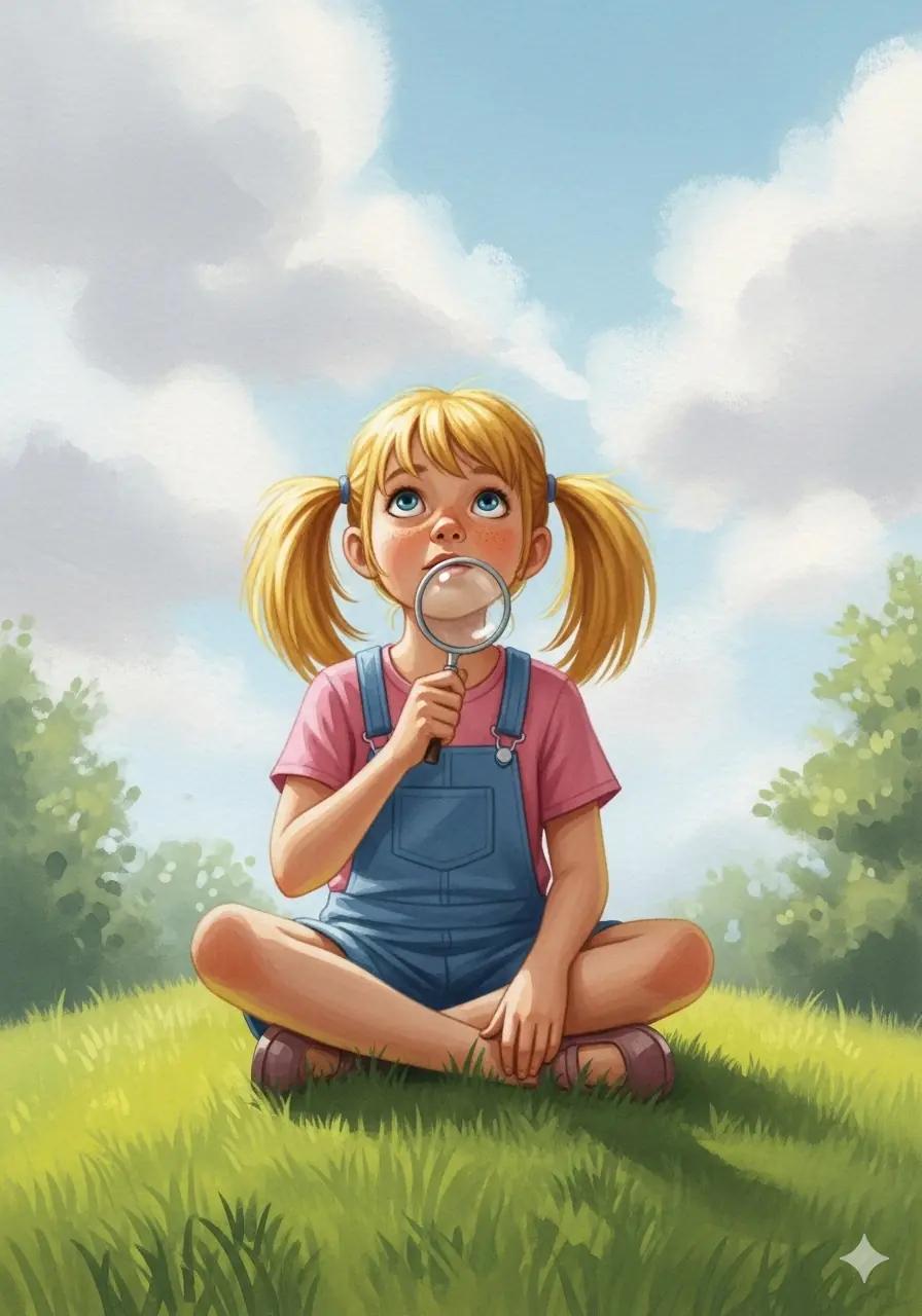 Cover illustration for the personalized storybook The Summer Glow