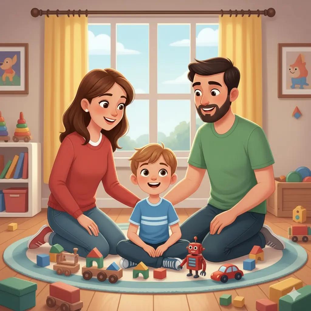 Cover illustration for the personalized storybook The Broken Toy