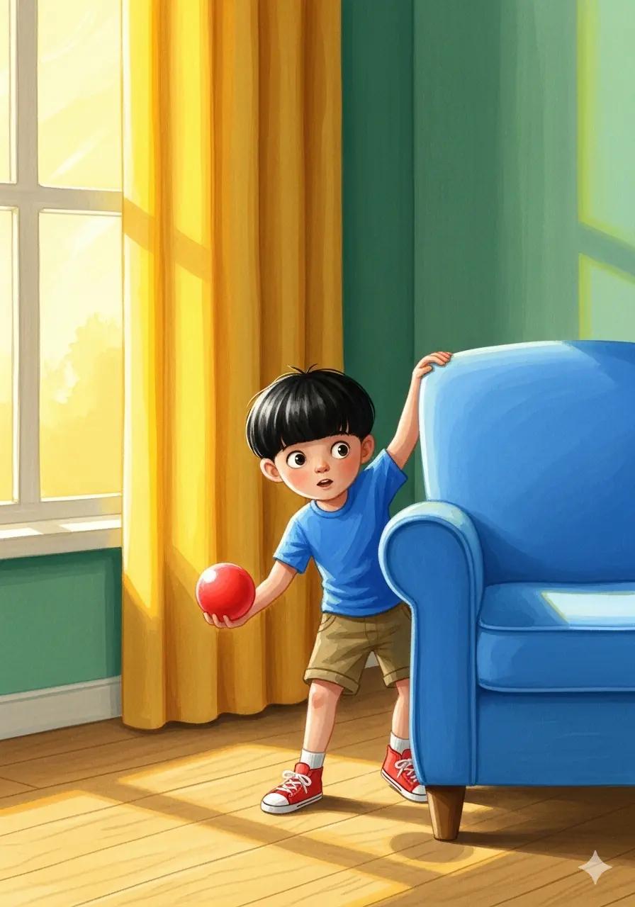 Cover illustration for the personalized storybook The Blue Vase