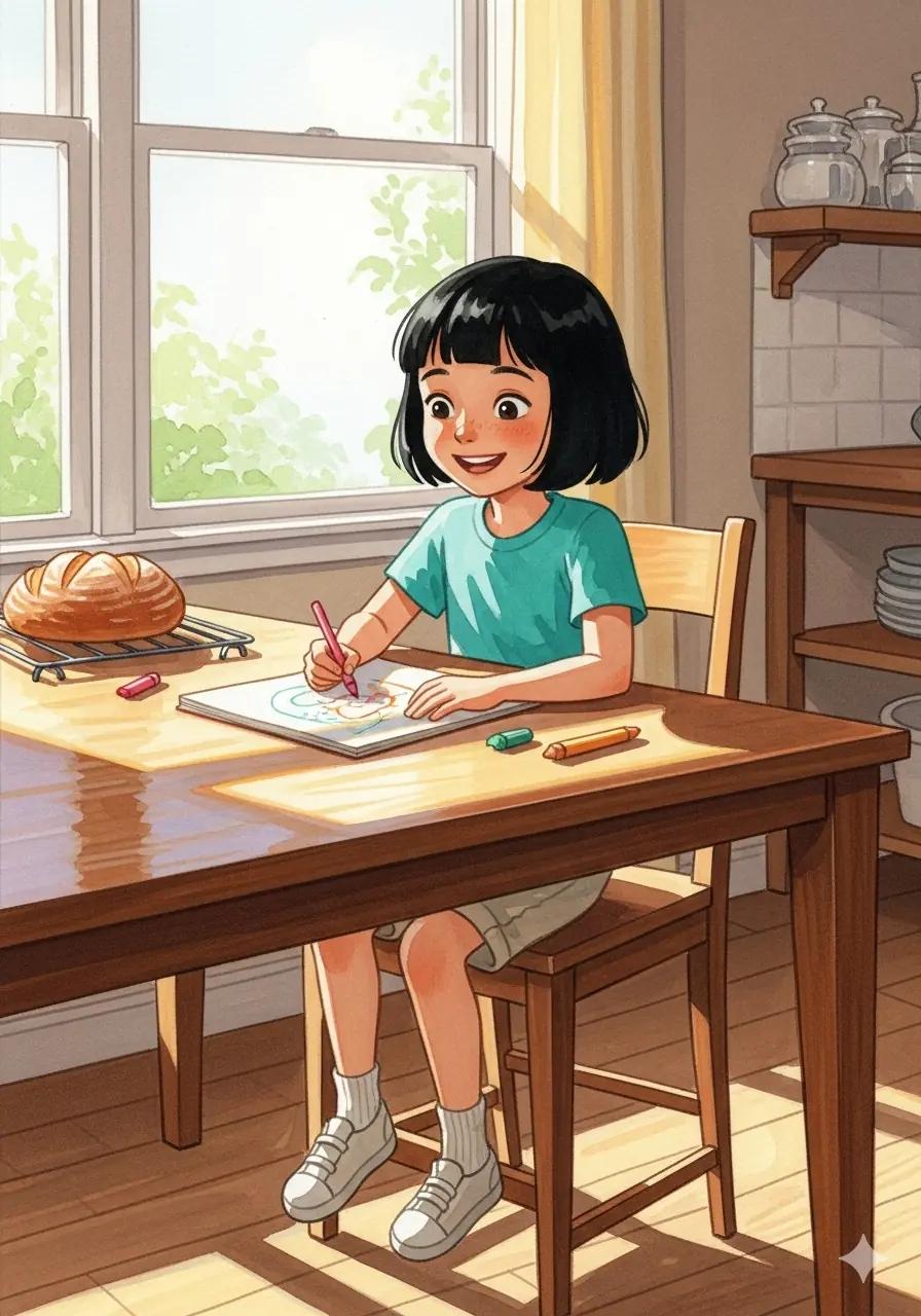 Cover illustration for the personalized storybook The Sparkly Pencil