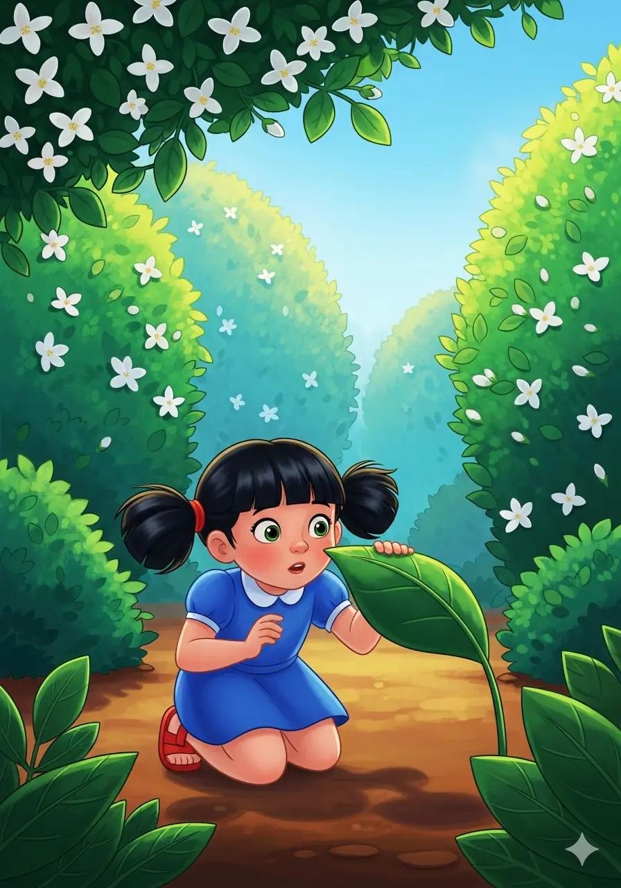 Cover illustration for the personalized storybook A Garden Friend