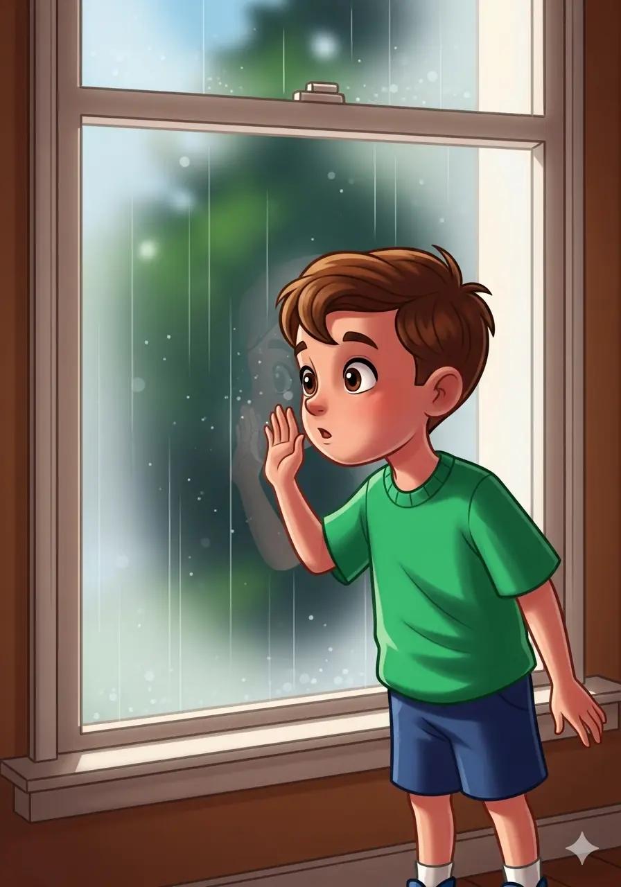 Cover illustration for the personalized storybook The Sparrow's Warm Home