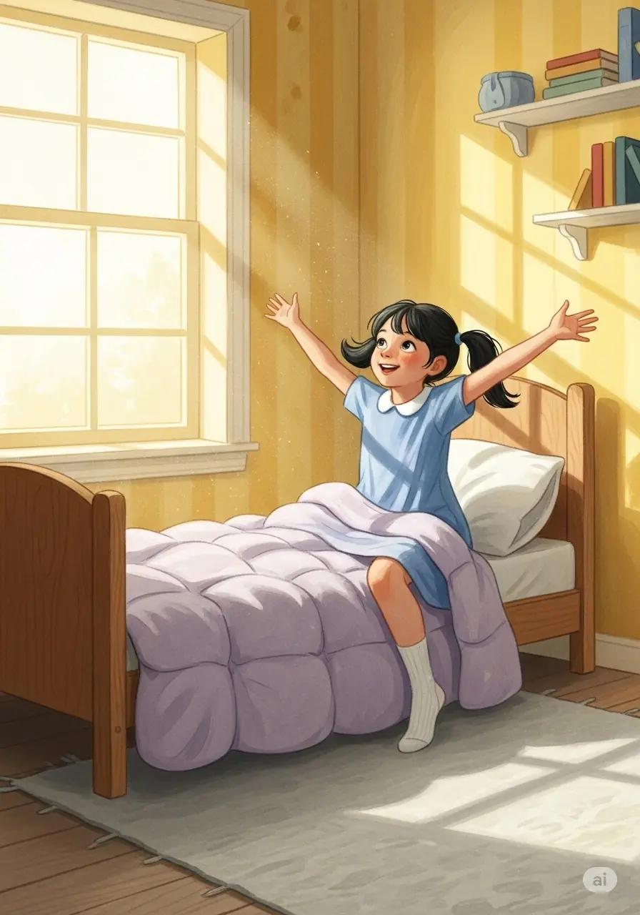 Cover illustration for the personalized storybook The Sunny Smile of Thank You