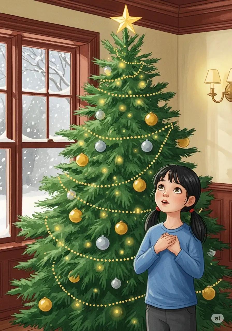 Cover illustration for the personalized storybook The Glittering Red Box