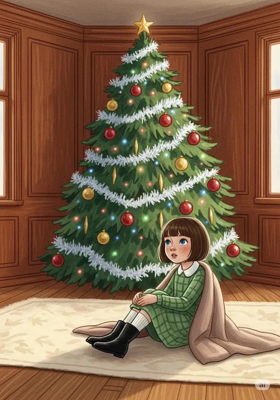 Cover illustration for the personalized storybook The Christmas Surprise