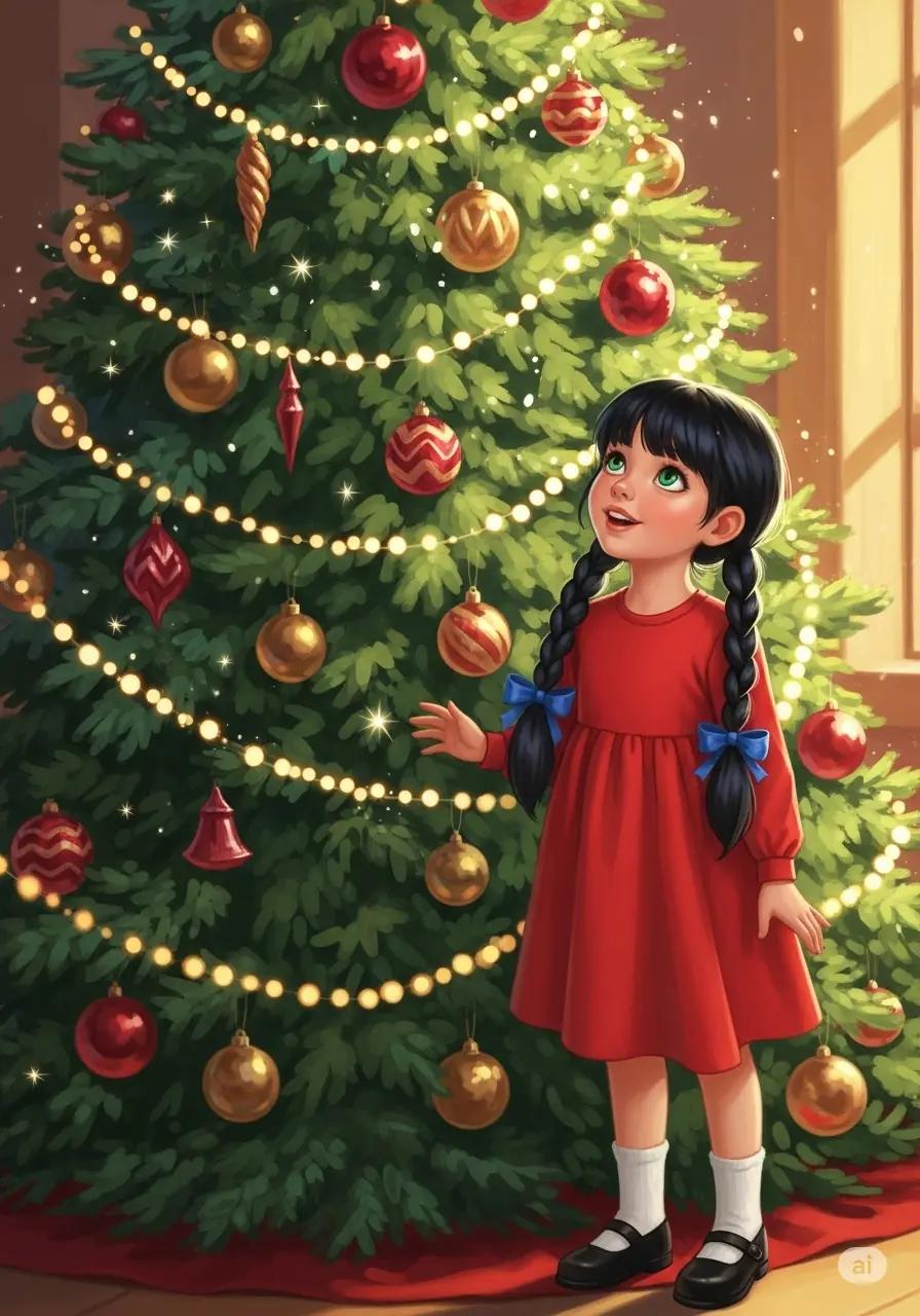 Cover illustration for the personalized storybook The Magical Christmas Light