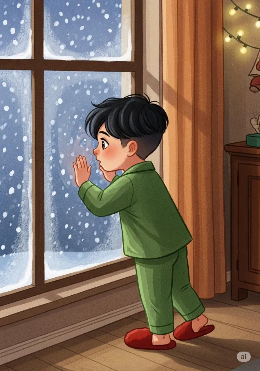 Cover illustration for the personalized storybook The Chimney Secret