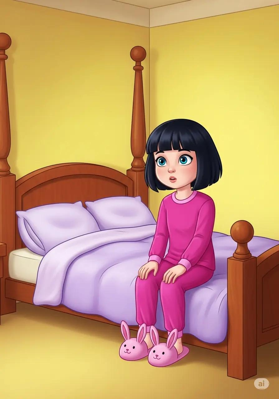 Cover illustration for the personalized storybook The Quiet Monster Under the Bed