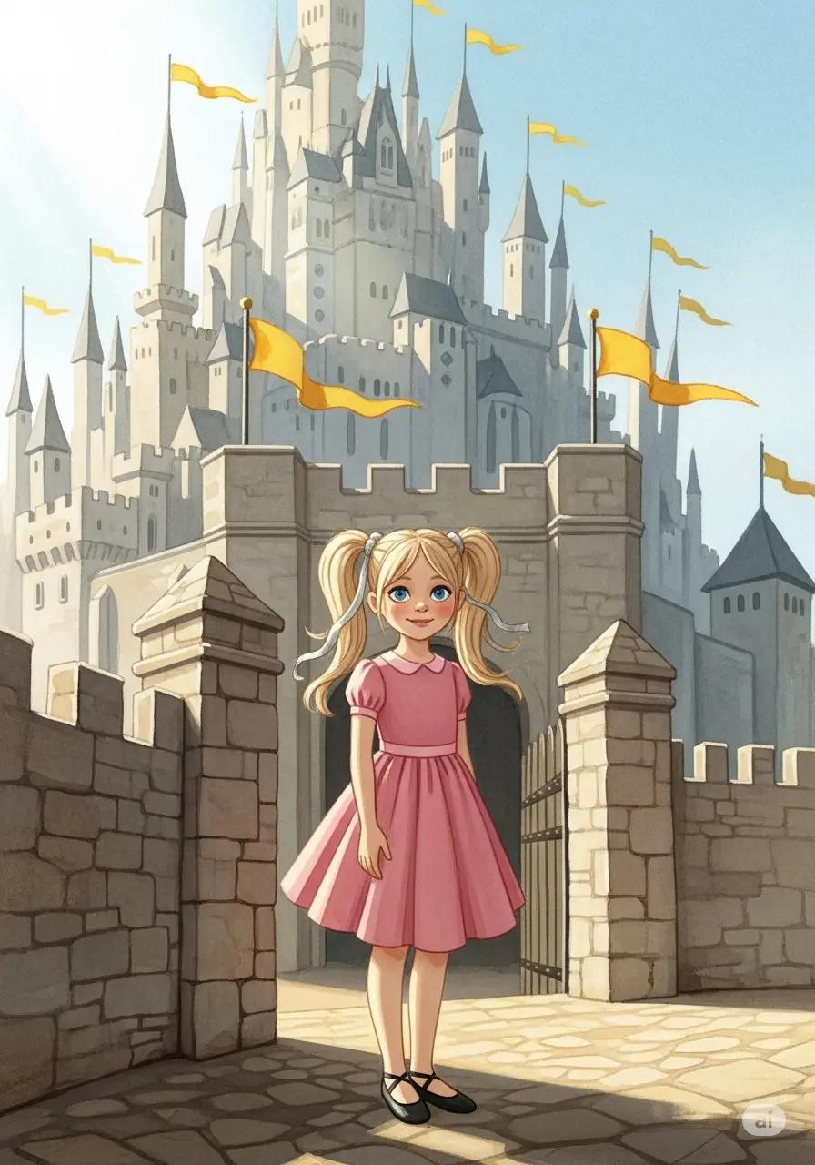 Cover illustration for the personalized storybook The Castle Secret
