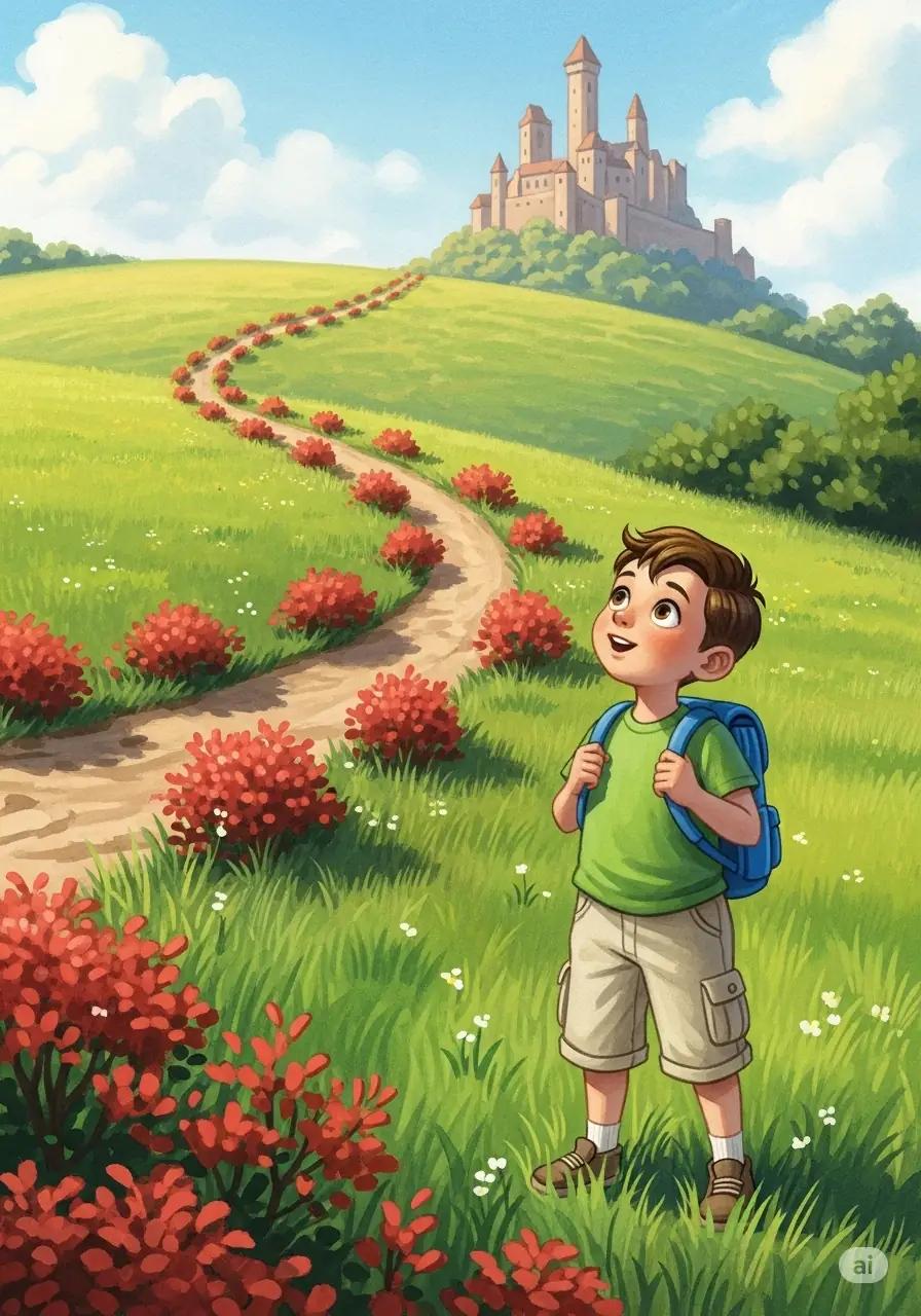 Cover illustration for the personalized storybook The Castle Adventure