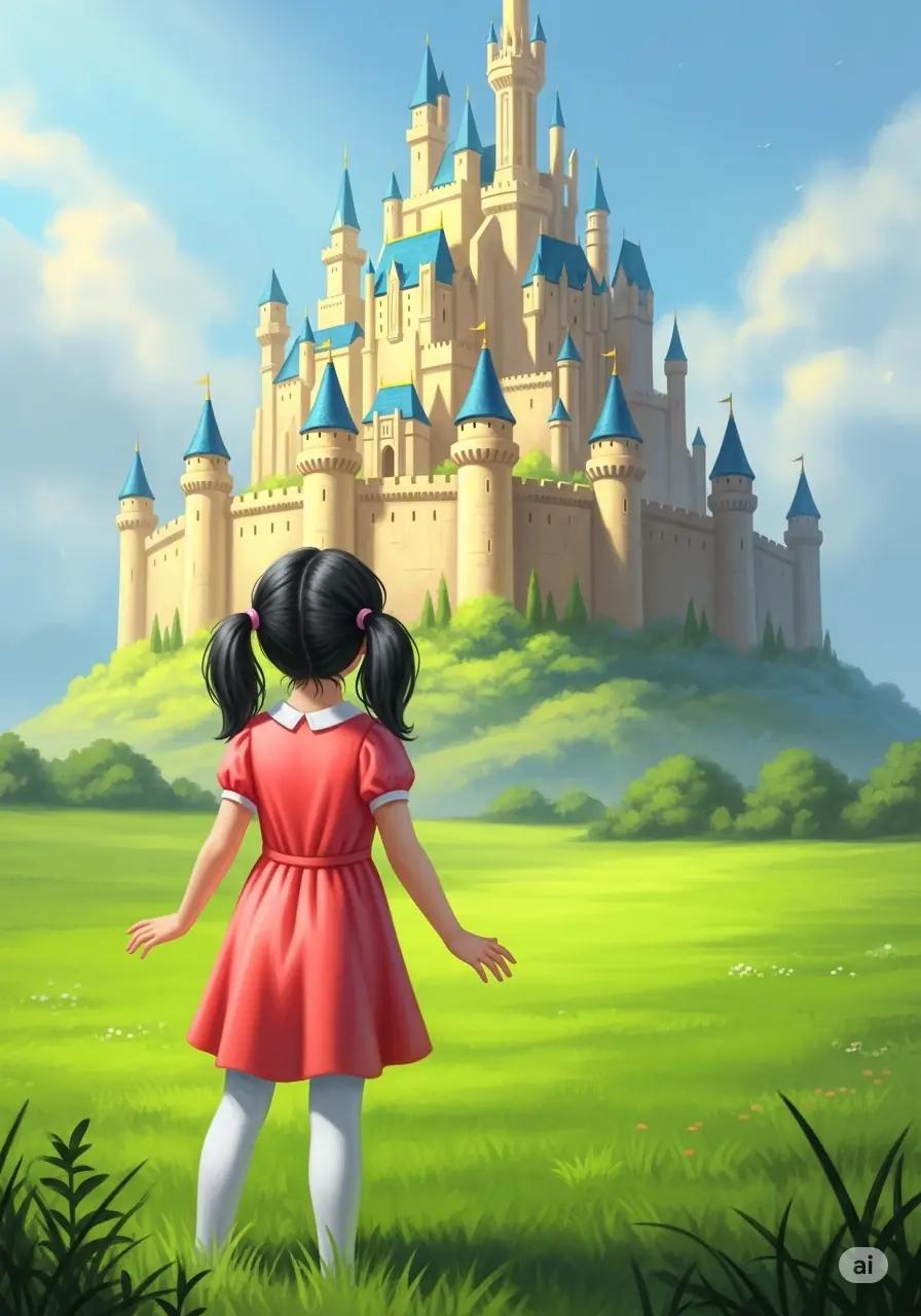 Cover illustration for the personalized storybook The Magical Castle Day