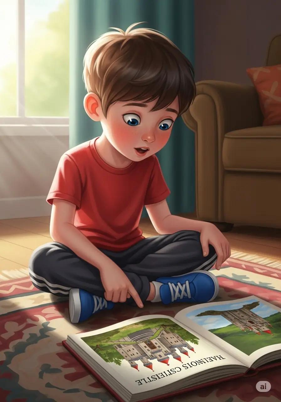 Cover illustration for the personalized storybook Big Castle Adventure