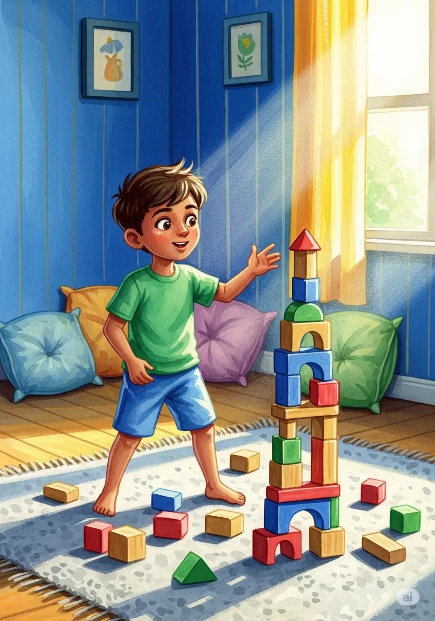 Cover illustration for the personalized storybook ’s Three Polite Words