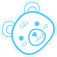 Decorative teddy bear illustration