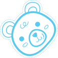 Decorative teddy bear illustration